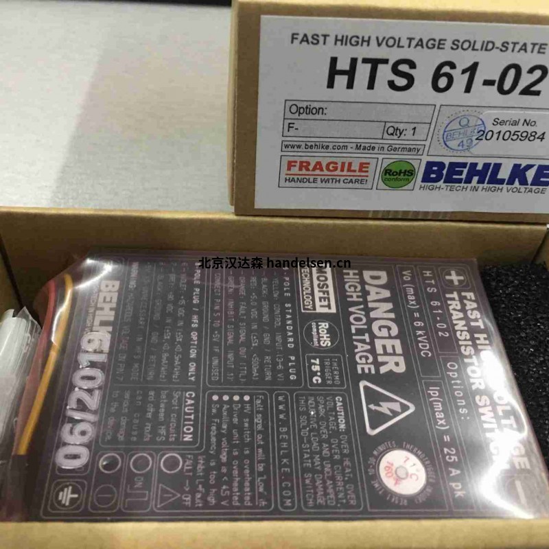 behlkeHTS 31-480-SI具有可變導通時間的高壓開關(guān) behlkeHTS 31-480-SI具有可變導通時間的高壓開關(guān)