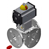 BUROCCO氣動(dòng)球閥開(kāi)-關(guān)，VSP / 3V-FL UNI PN 10/16。漢達(dá)森代理