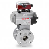 Warex Valve 球閥 DBV 400，法蘭連接，專門用于粉末和散裝處理